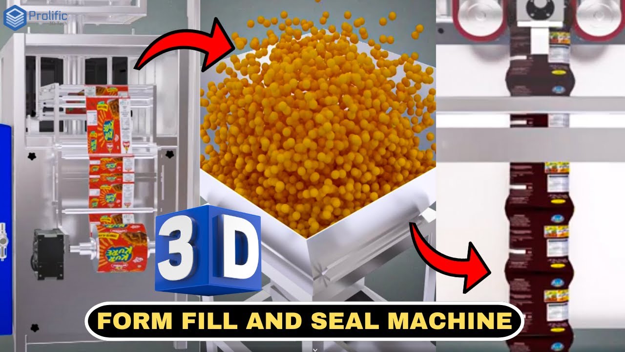 How Vertical Form Fill Seal (FFS) Machines Work | Technical 3D Animation Explained