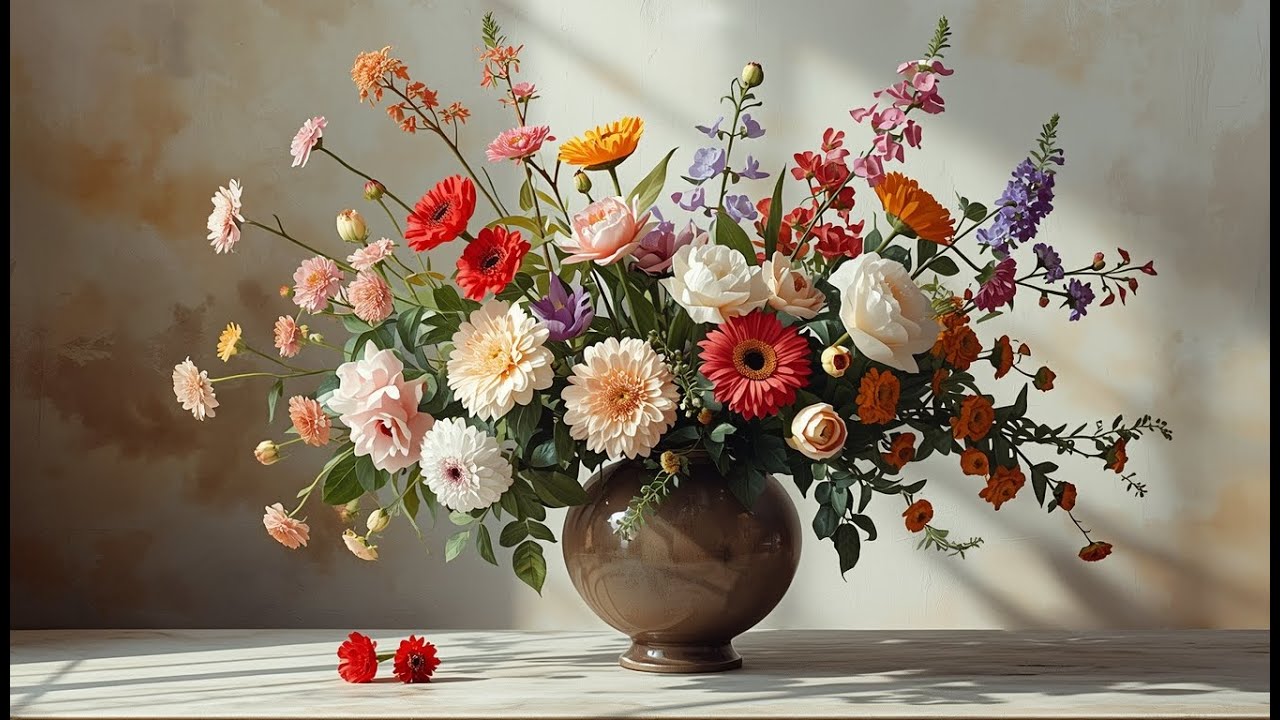 Art Frame TV | Floral Still Life Wall Art | 1 Hour Loop
