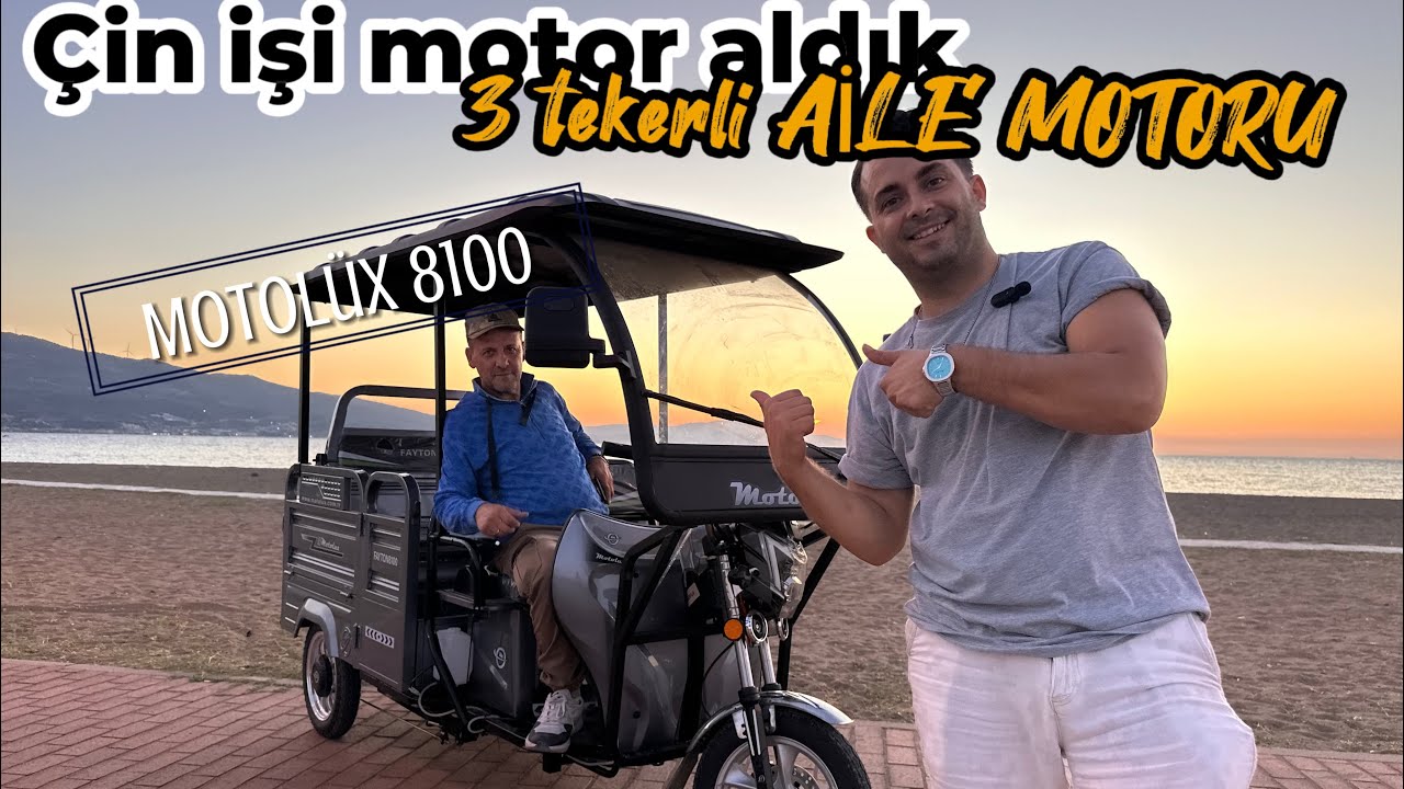 Motol&uuml;x 8100 Aile motoru aldık! Taksitle elektirikli motor inceleme hız testi vlog #motolux #motor 