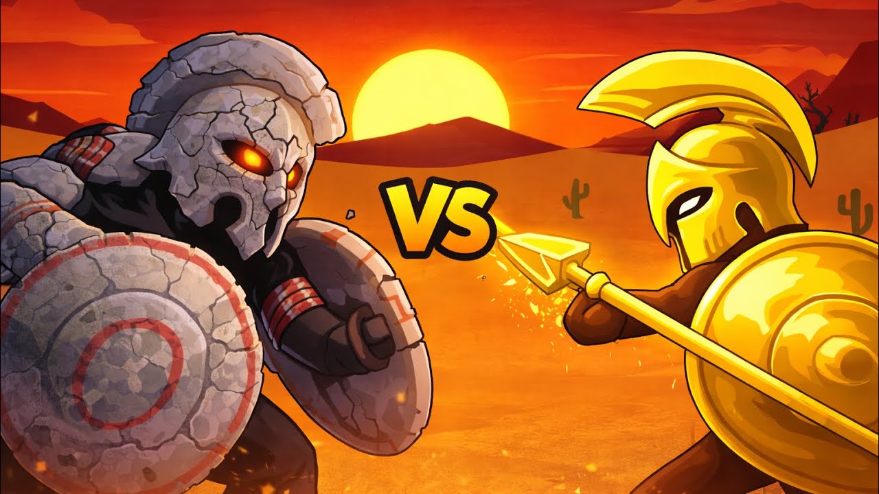 🔥 Stone Giant VS Golden Spearton &ndash; Who Is Stronger? | Stick War: Legacy