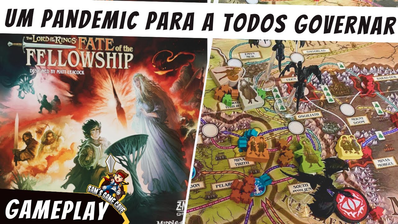 O Senhor dos Anéis: Sina da Sociedade (Pandemic System) | Gameplay Solo + Regras