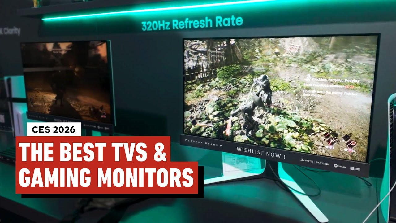 The Coolest (and Biggest!) TV's and Gaming Monitors We Saw at CES 2026