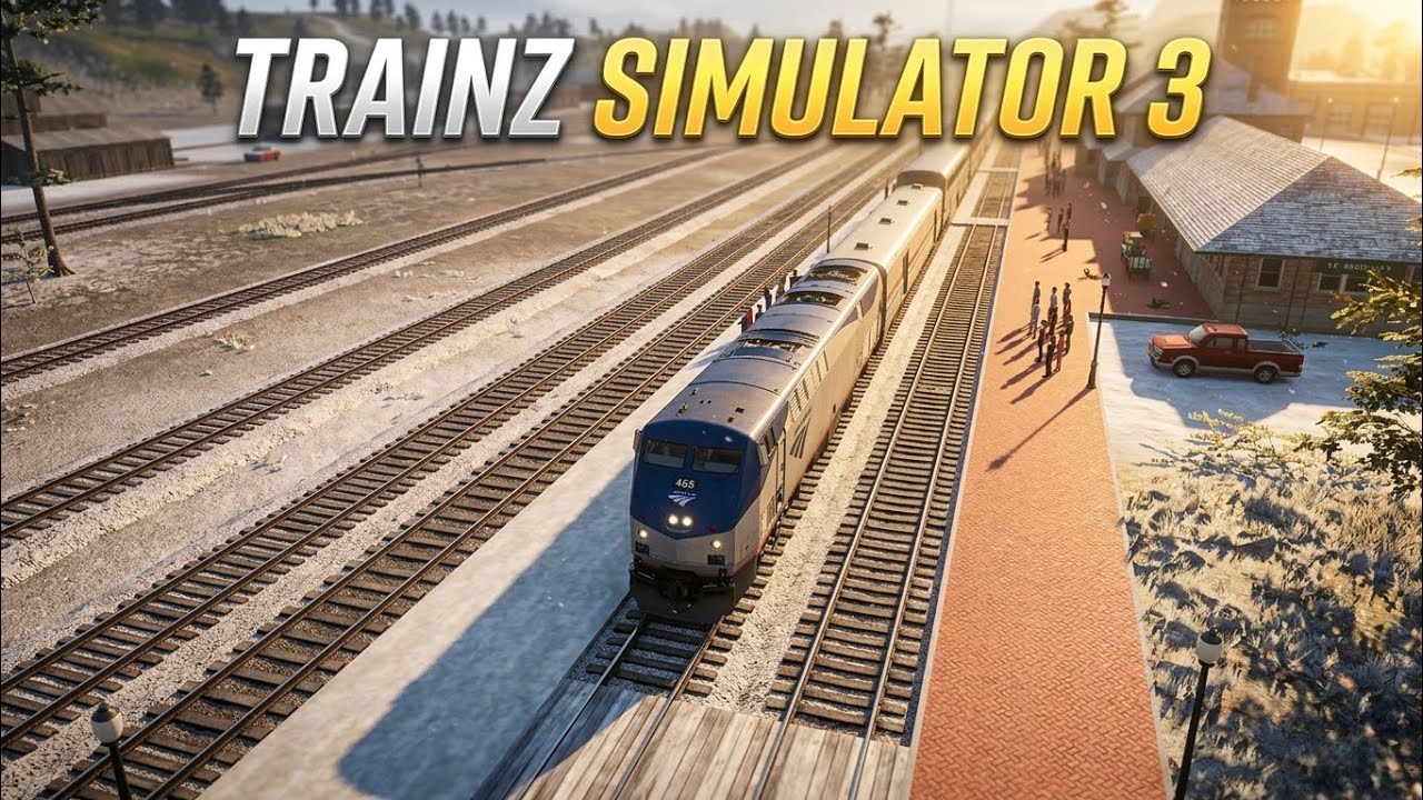 Trainz Simulator 3 Gameplay | Amtrak Passenger Train Departure from Station 🚆
