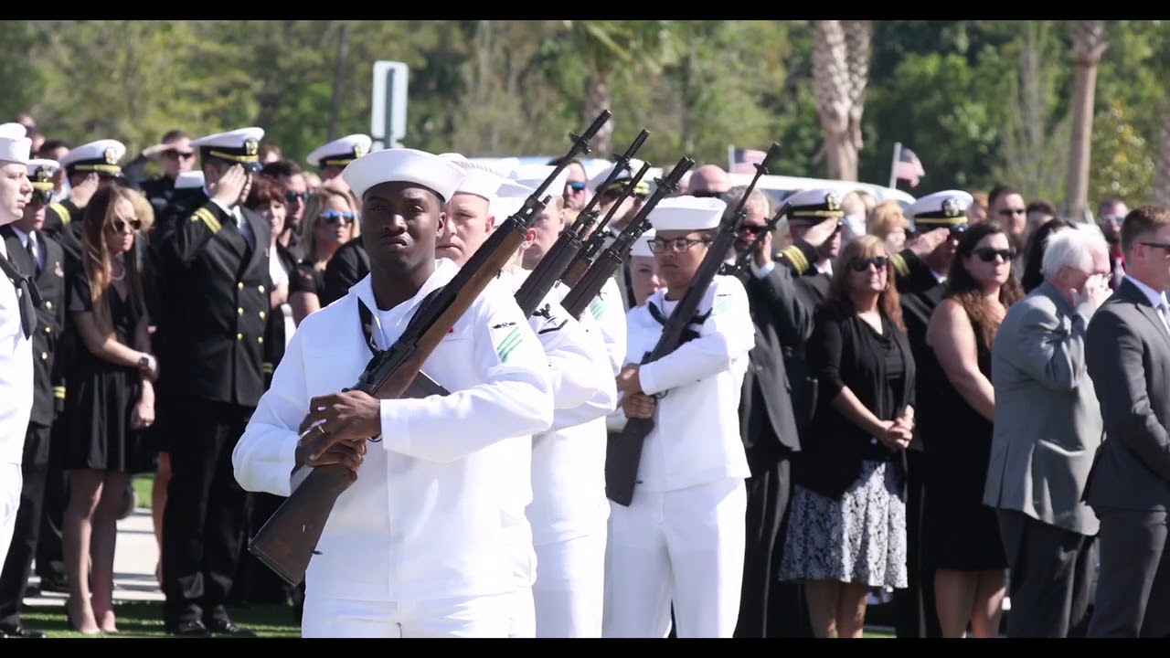Funeral for US Navy LT Caleb King