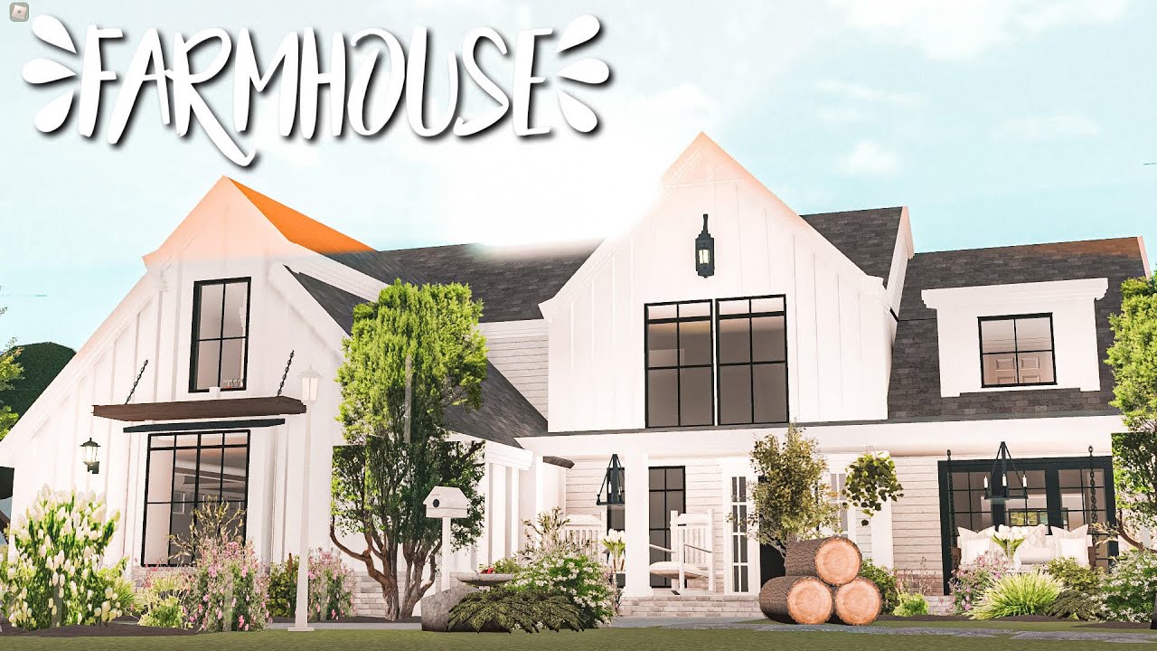 Realistic Farmhouse Bloxburg Speedbuild