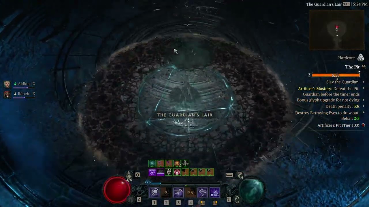 D4 Hardcore Necro - Pit 100 clear