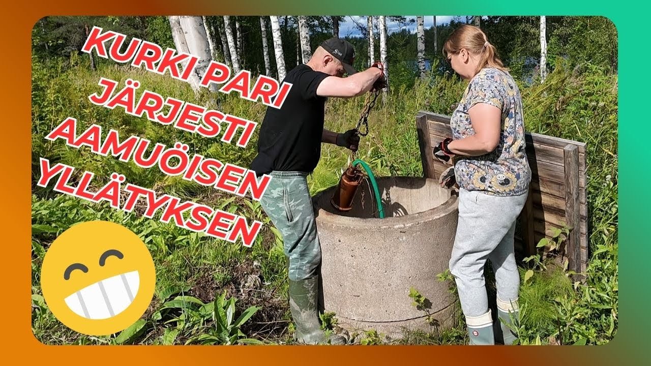 Keskelle sauna polkua puhjennut lähde ja yli 100-vuotta vanhan hirsikehikkoisen kaivon huolto
