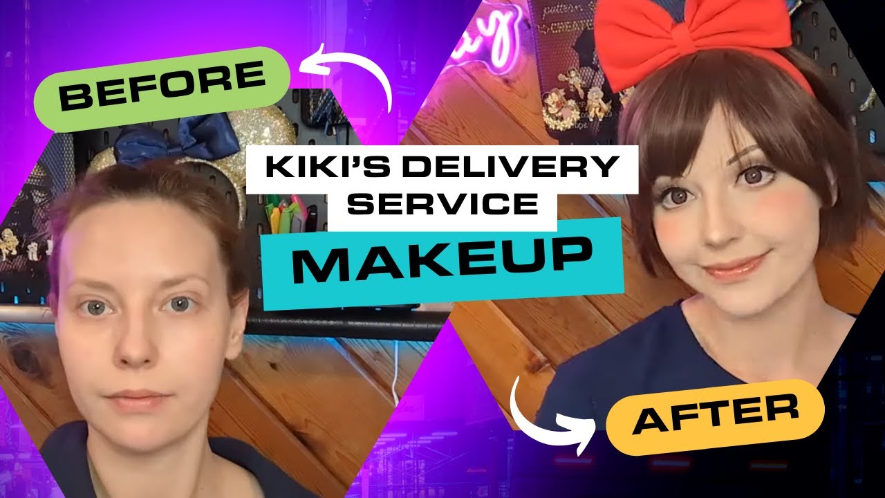 Kiki’s Delivery Service Makeup Tutorial | Easy Kiki Delivery Service Costume Look