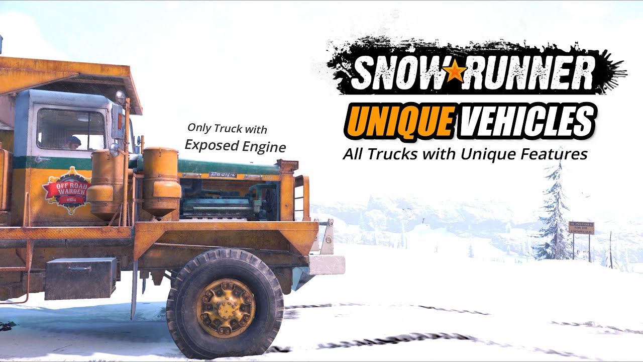 Snowrunner All trucks with Unique Features & Functionality