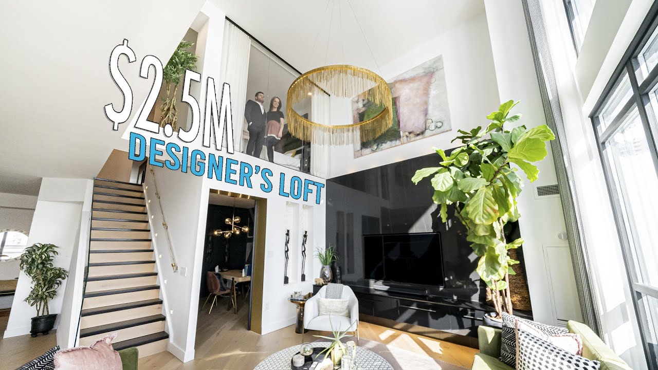 Touring inside a $2.5M Designer's Own TORONTO Loft - The Finishes are INSANE
