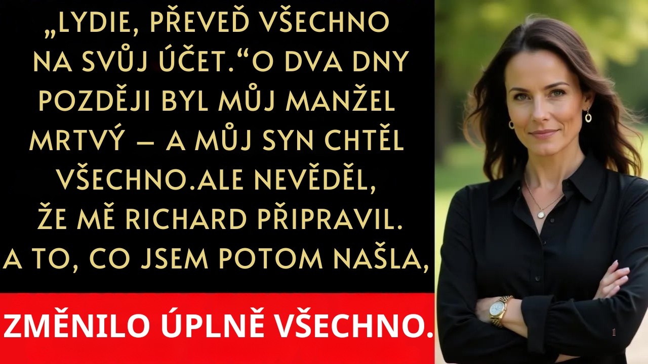 Řekl mi, abych všechno převedla na své jméno — o dva dny později byl mrtvý a můj syn chtěl všechno.