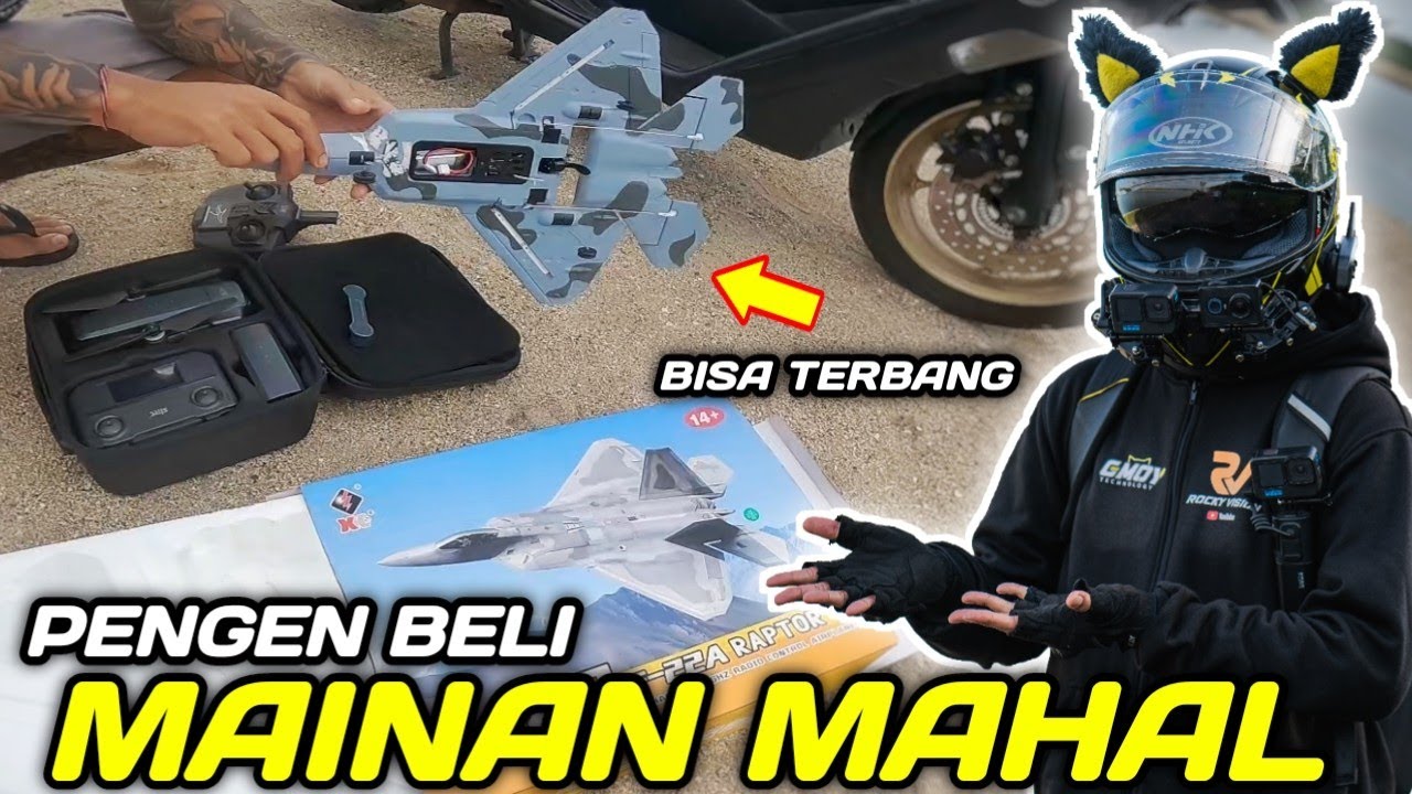 MAINAN PESAWAT TEMPUR TERBANG DI PANTAI