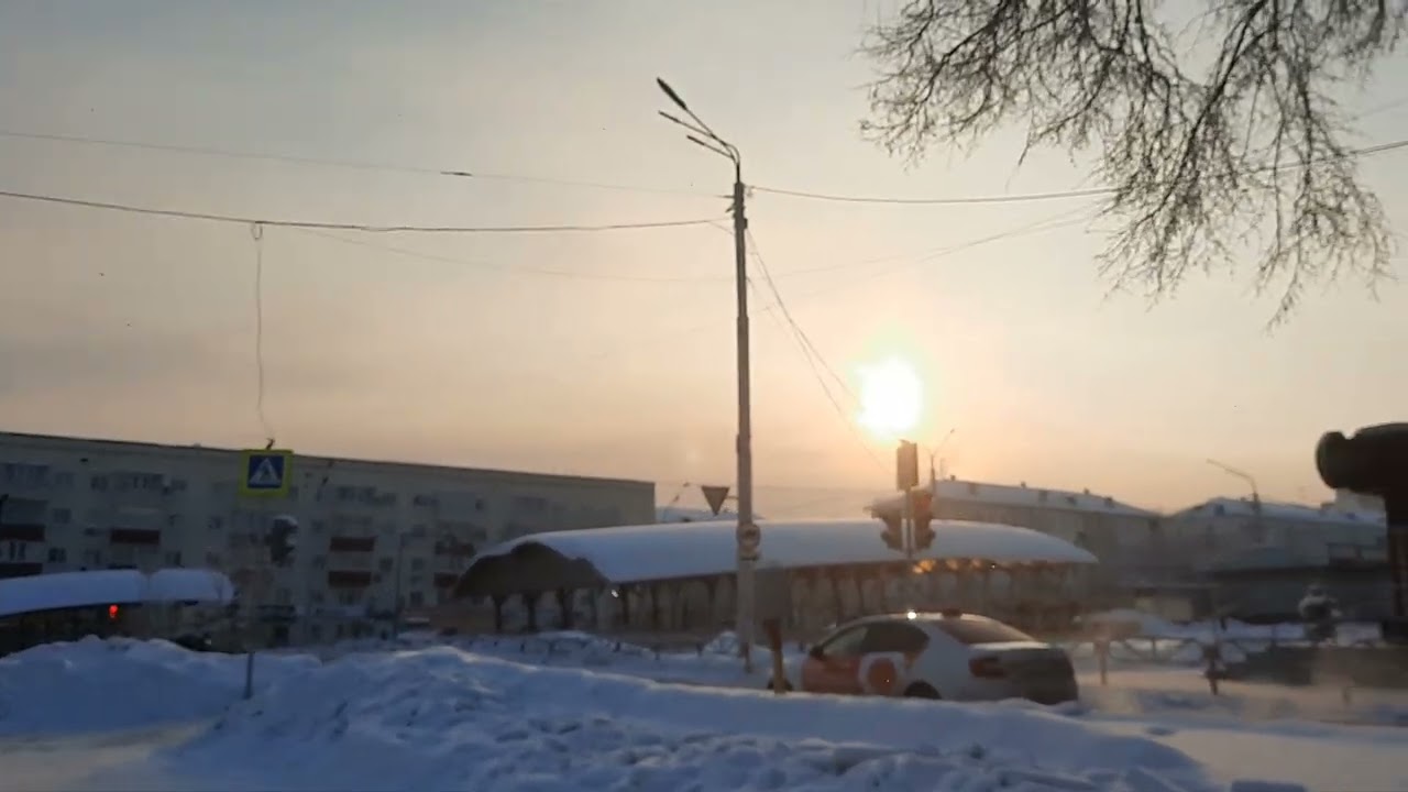 моя .прогулка утром по городу.   морозный день уфа 25 1 2026 погода город т - 31 .башкирия