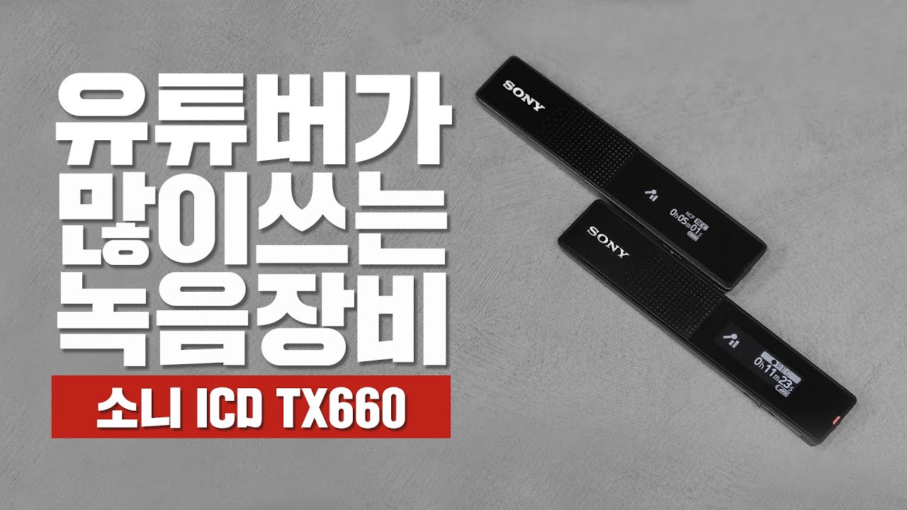 유튜버들이 정말 자주쓰는 보이스 레코더 SONY TX660 (+TX650 비교)
