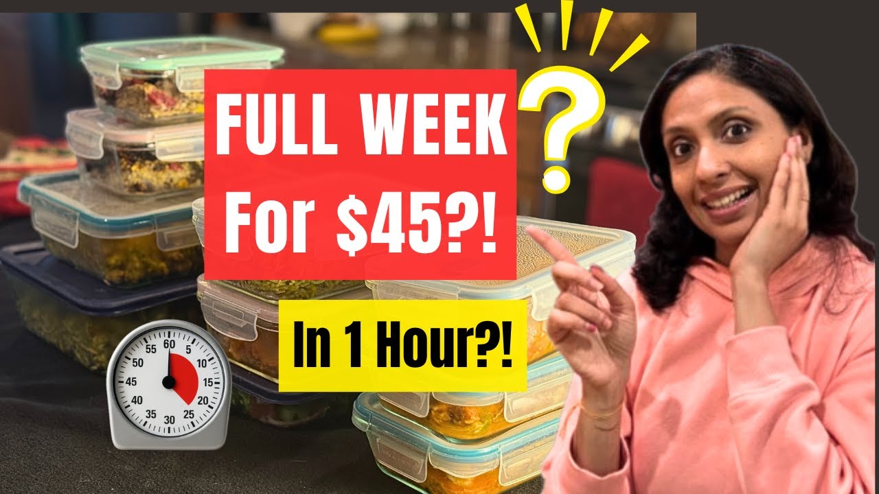 Can You Meal Prep a Full Week in 1 Hour for $45? One Pot, High-Protein & Budget-Friendly