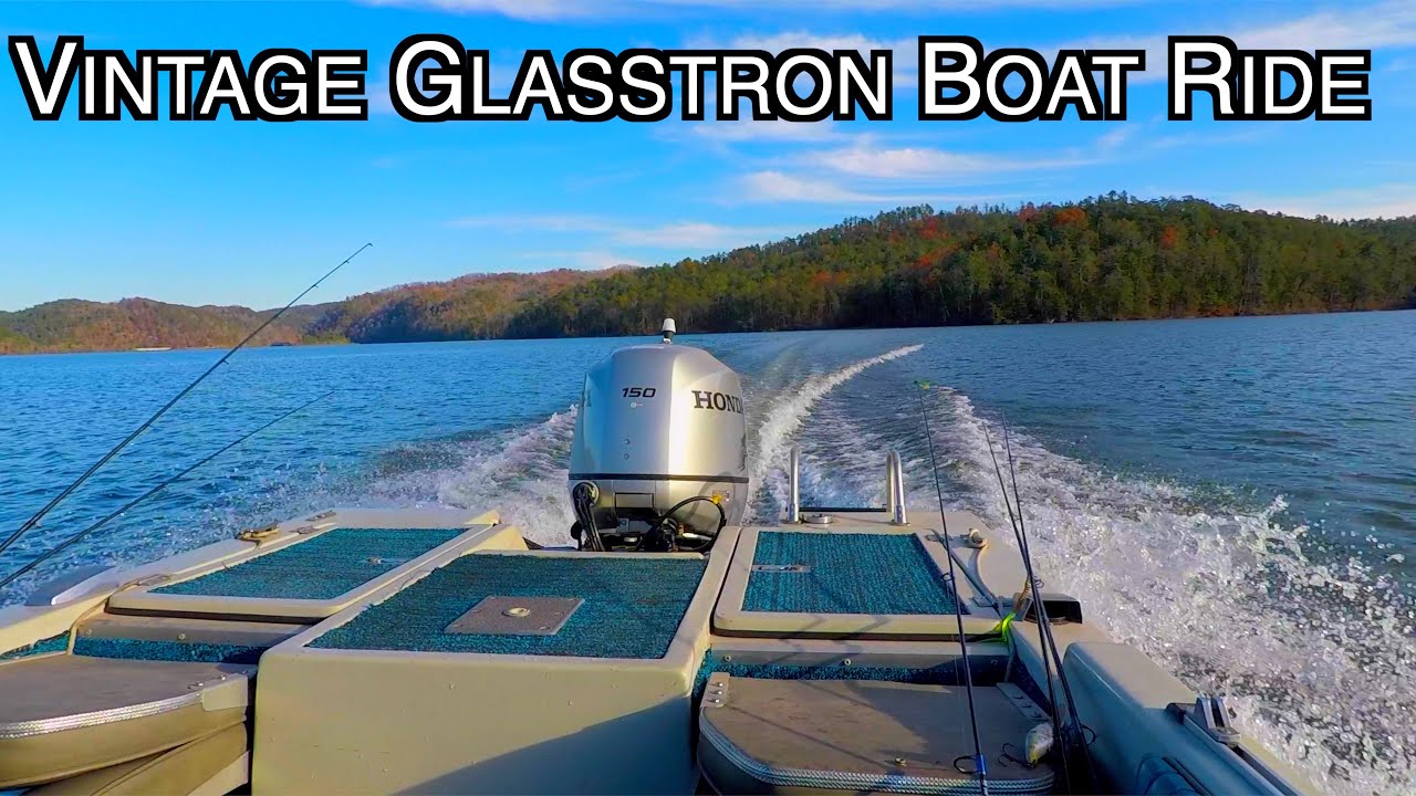 Vintage Glasstron Tri Hull Boat with New Honda 150 Fourstroke on Parksville Lake ( Lake Ocoee )