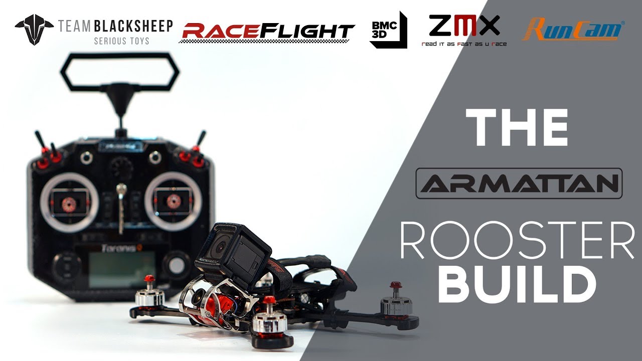 Armattan Rooster build. ZMX motors, Raceflight, TBS and Runcam