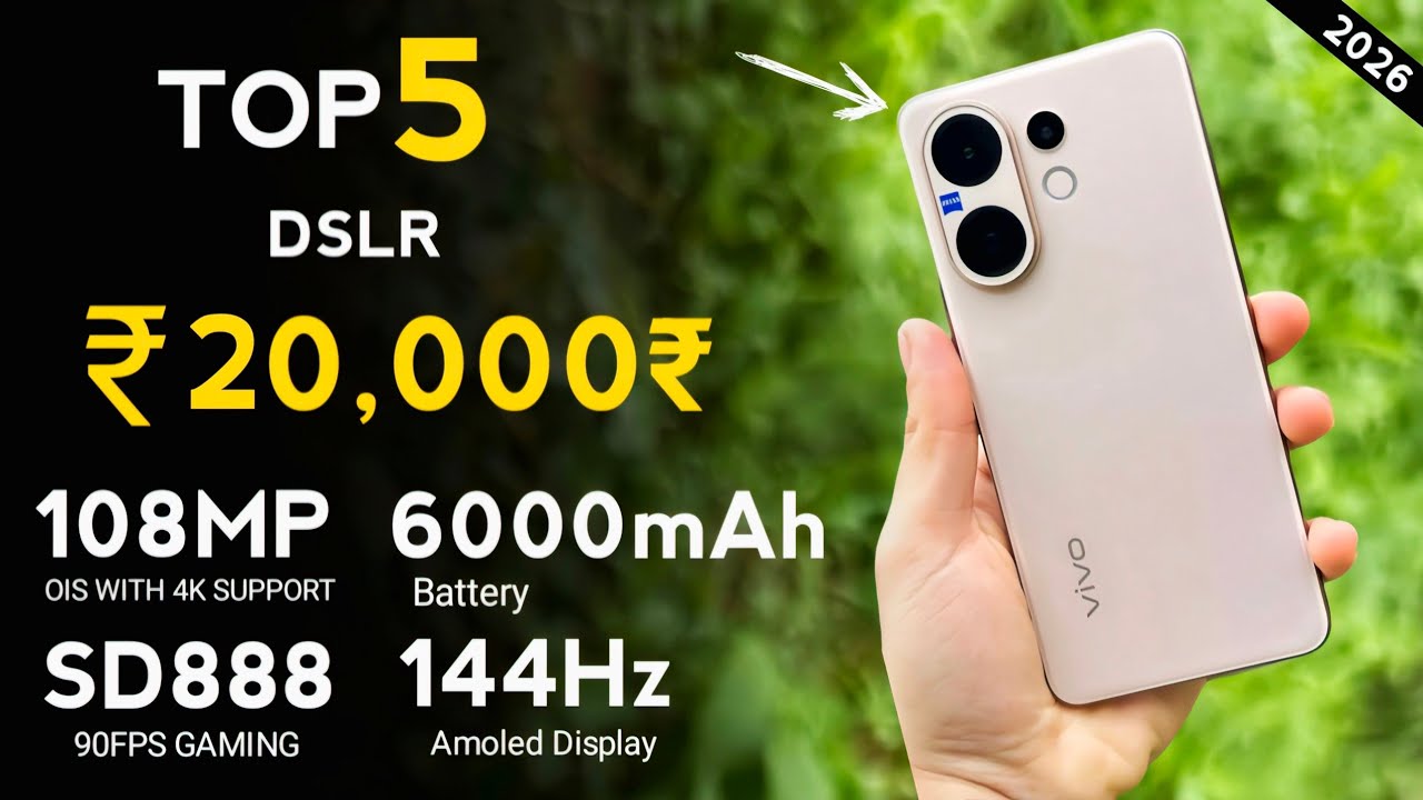 Top Best 5G Smartphone Under 20000₹ In 2026⚡Best Camera & Gaming Phone Under 20k