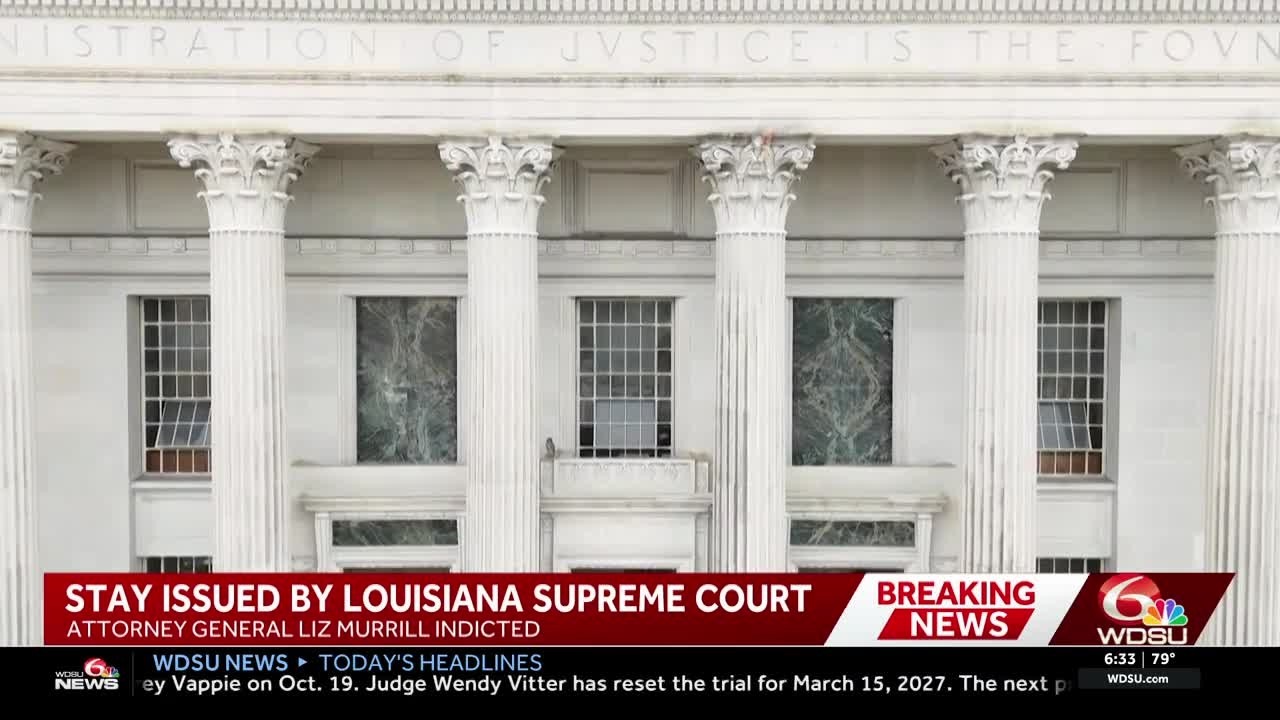 Louisiana Supreme Court issues stay of AG indictment