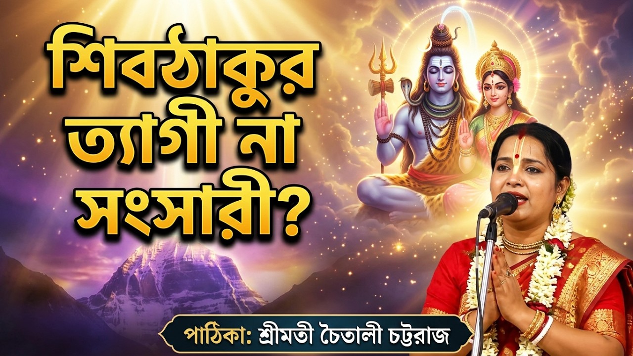 শিবঠাকুর ত‍্যাগী না সংসারী? | শ্রীমতী চৈতালী চট্টরাজ কীর্তন #lilakirton#podaboli_kirtan#bhavashanti
