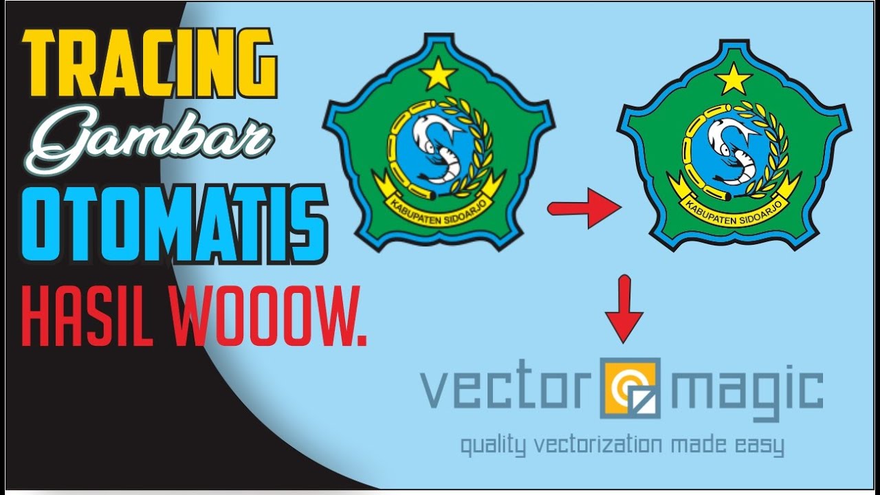 TRACING GAMBAR DI VECTOR MAGIC | TRACE GAMBAR.