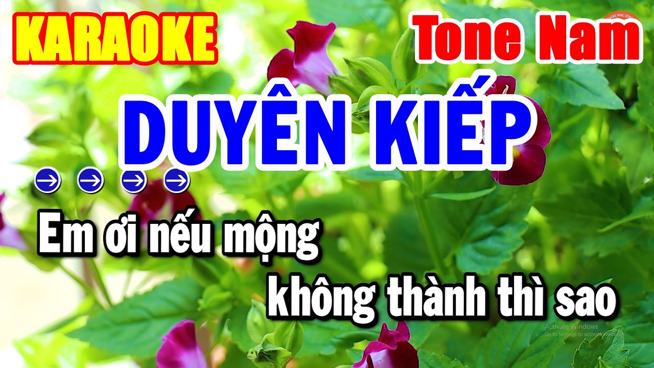 Karaoke Duyên Kiếp Tone Nam Nhạc Sống Chuẩn Bolero Dễ Hát Nhất | Hải Tiên