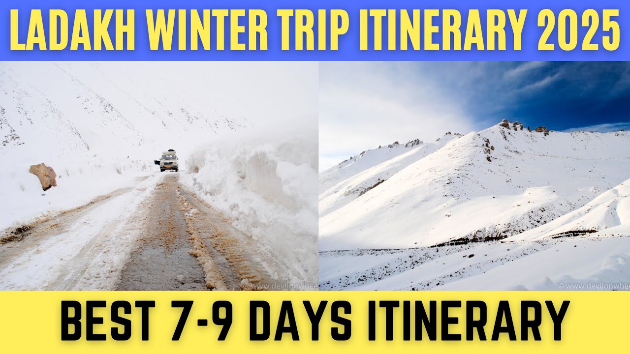 2025 Leh Ladakh Winter Trip Itinerary | Ladakh Trip in January, February | Ladakh Winter Ride Plan