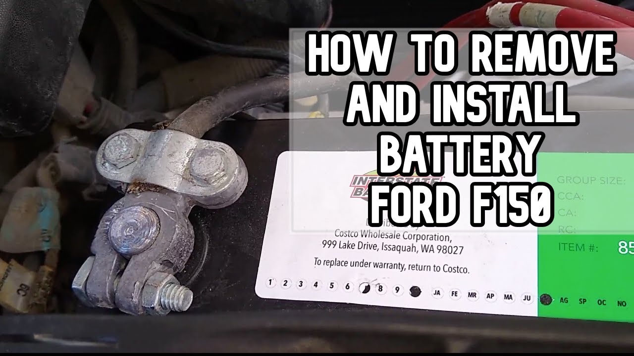 How to remove and install a battery Ford F150 truck 1997-2003 