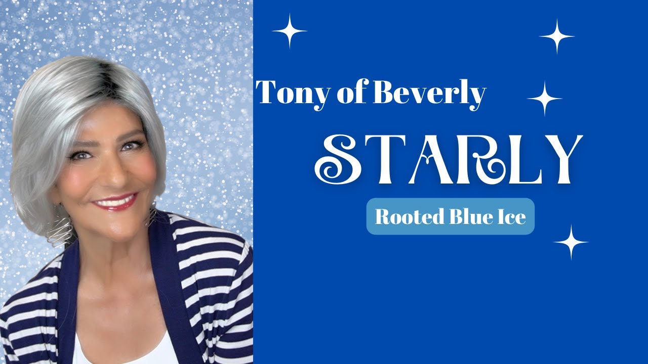 Tony of Beverly | STARLY | Rooted Blue Ice | Low Density Throw & Go Style | Wig Review