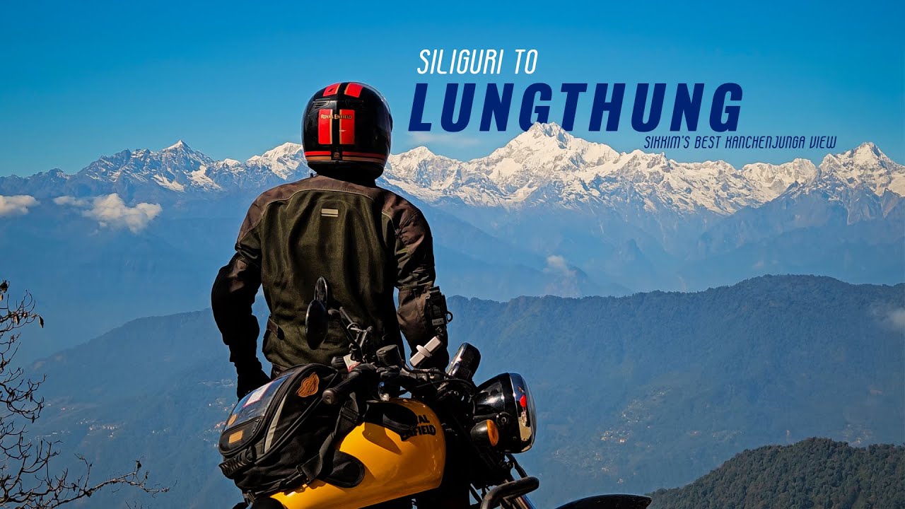 Riding to Lungthung View Point | Best View of Kanchenjunga | Sikkim Bike ride