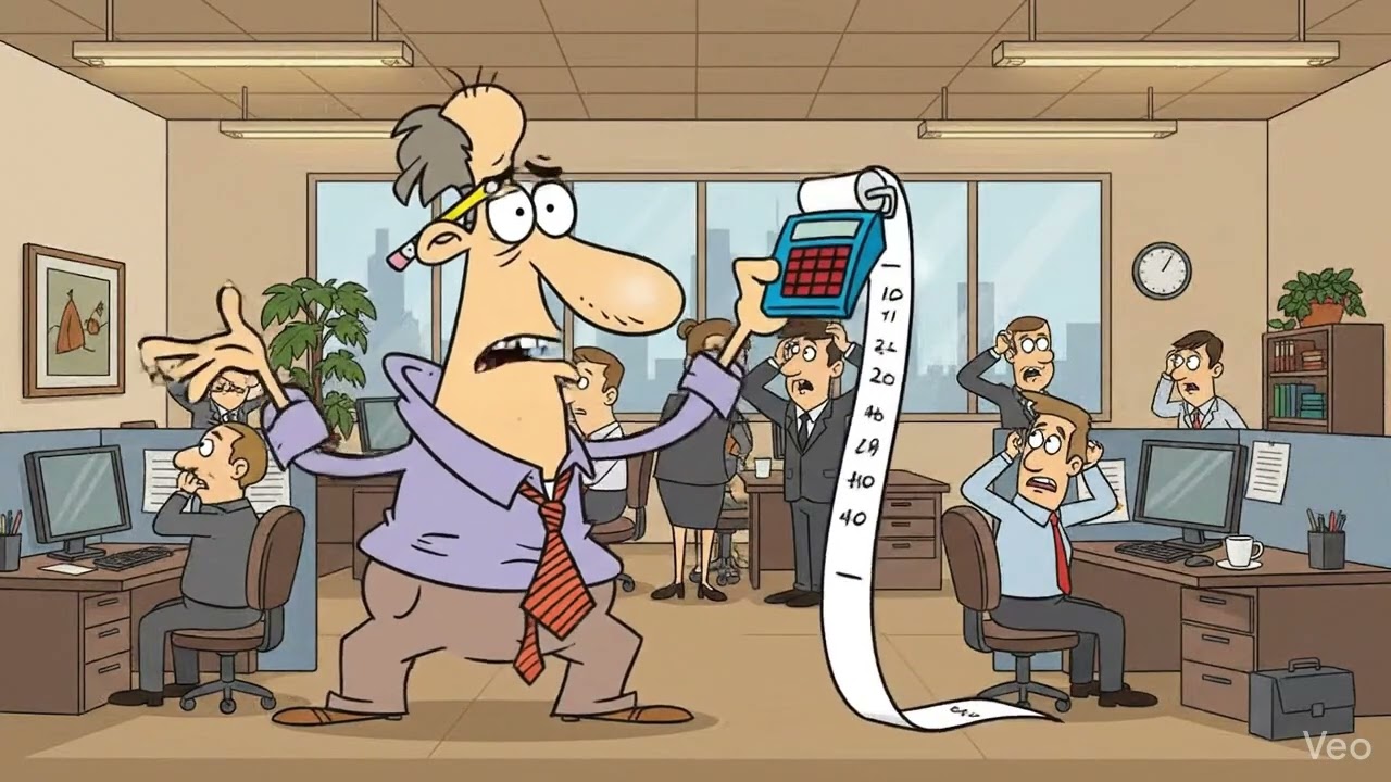 Professor Bean Counter Bookkeeping Toons