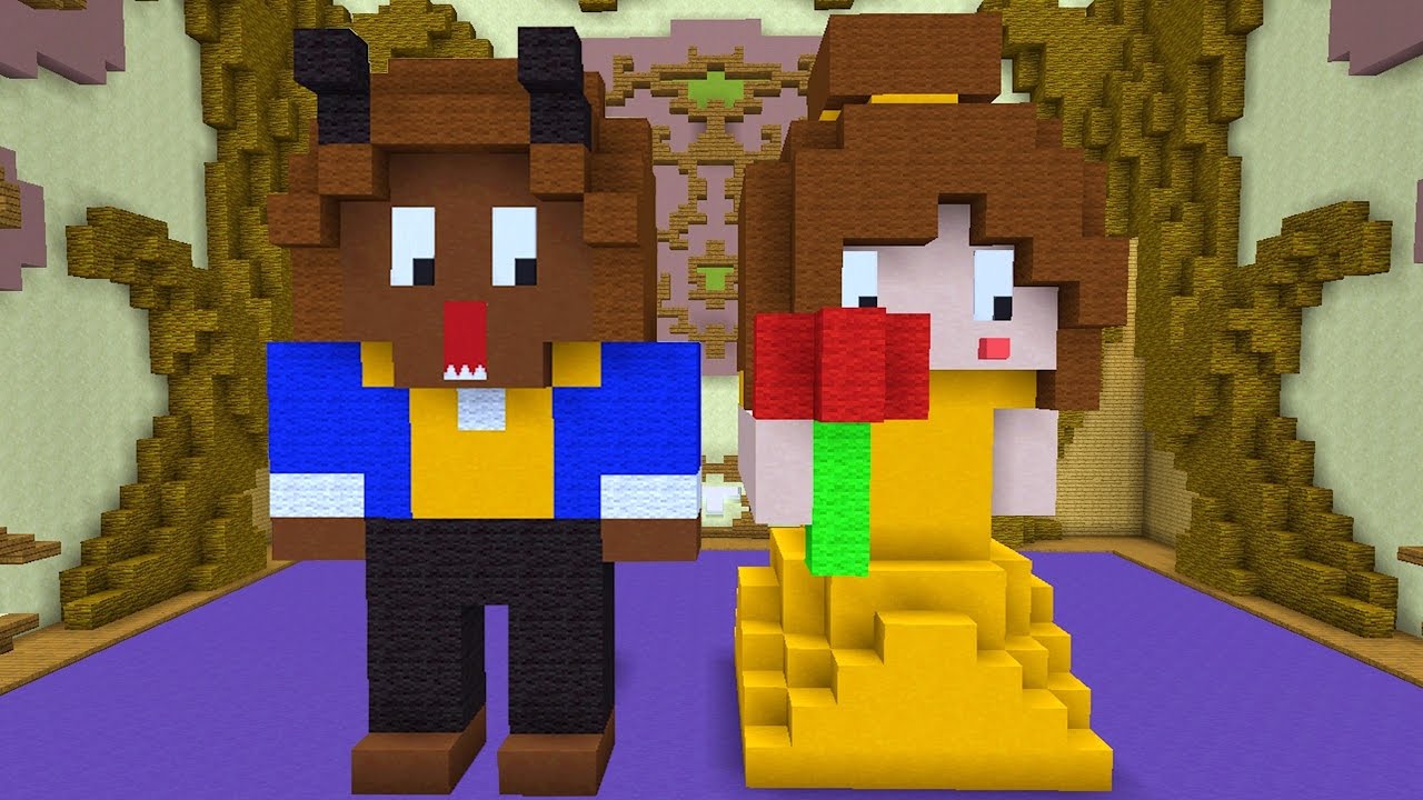 Minecraft Build Battle - A BELA E A FERA (EM DUPLA)