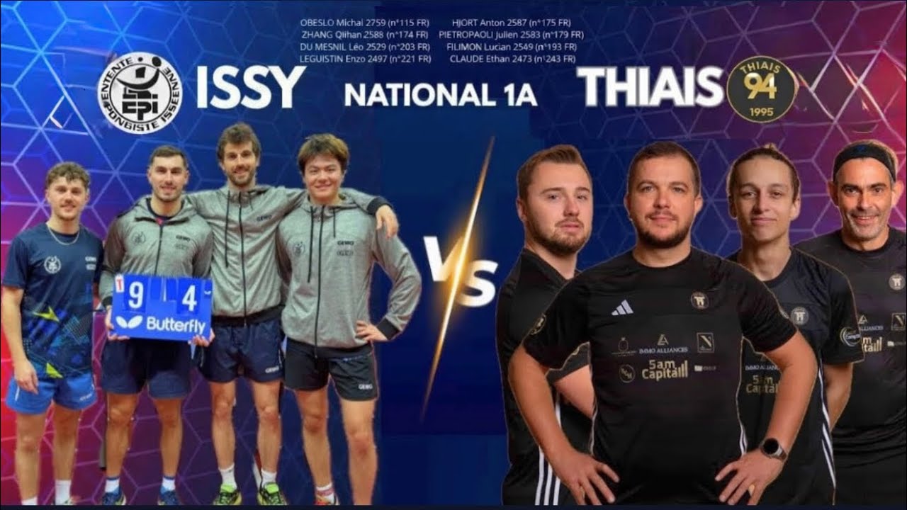 NATIONALE 1A | Issy-les-Moulineaux vs Thais TT