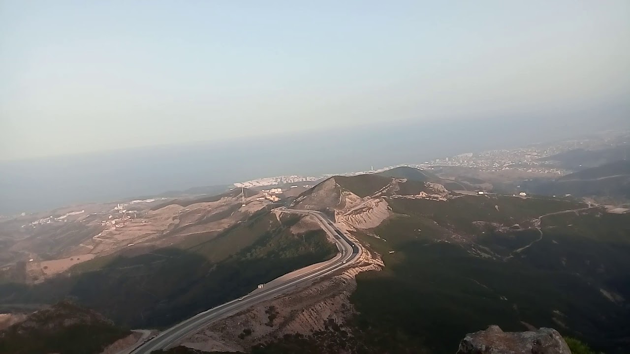 شاهد مدينة سبتة ومضيق جبل طارق من الجبال المغربية الفنيدق، بليونش - sebta Ceuta and jabal tarik