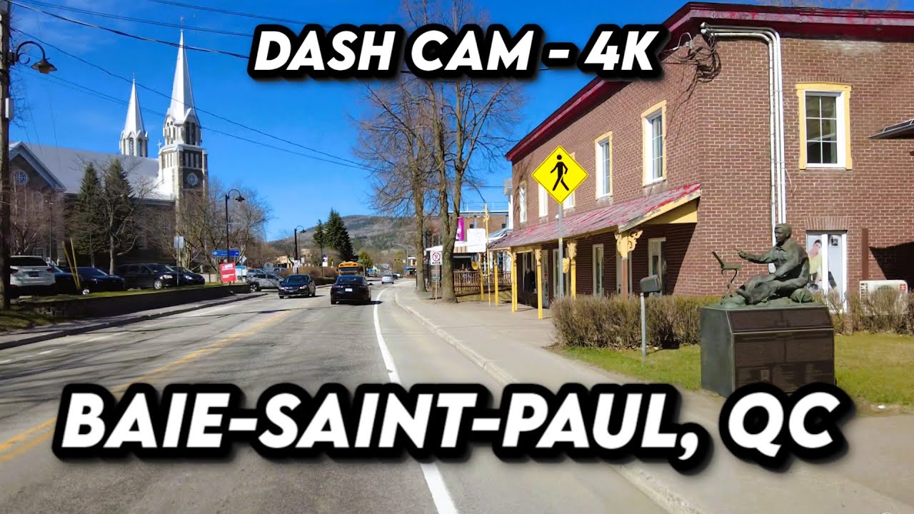 🚗 Scenic 4K Drive Through Baie-Saint-Paul, Quebec! 🏞️ | Discover the Charlevoix Region