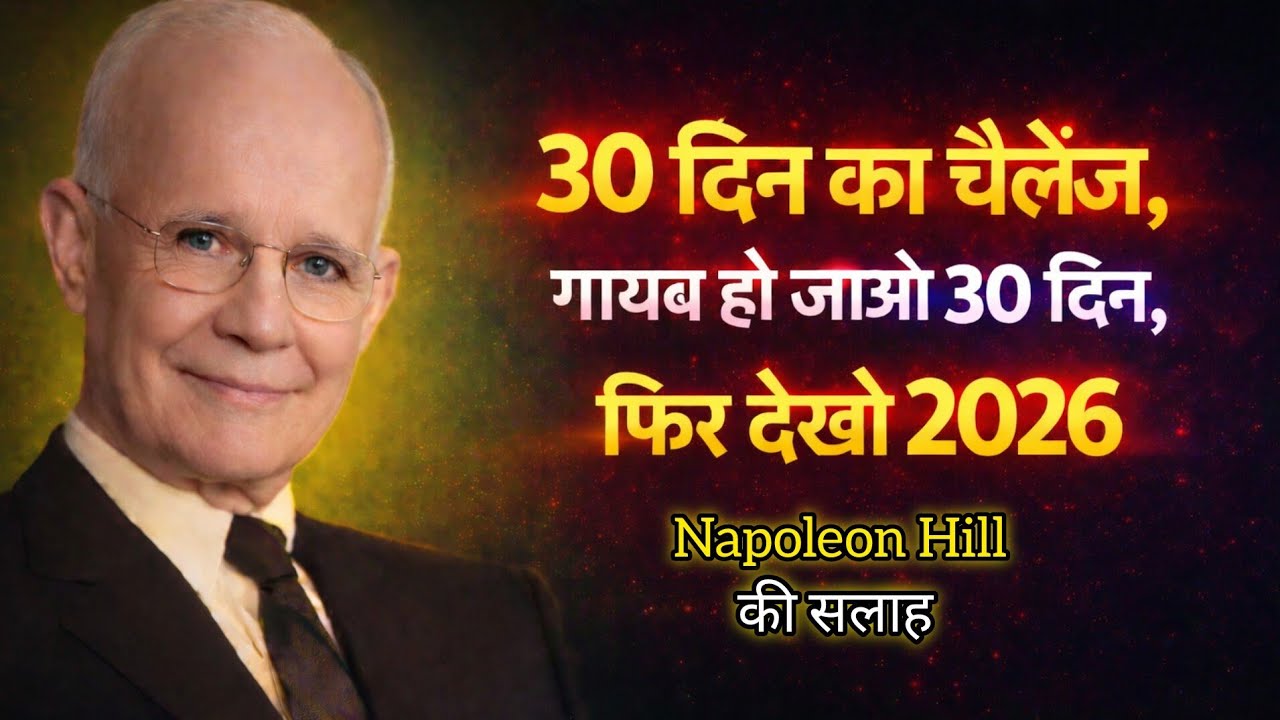 30 दिन का चैलेंज [ गुप्त Formula ] - NapoleonHill in Hindi | Think and Grow Rich | #motivation #upsc