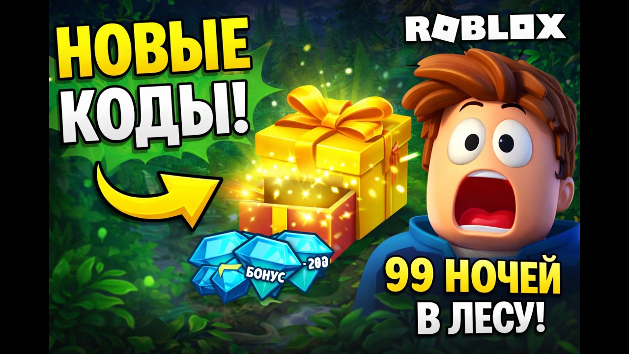 roblox 99 ночей в лесу за ФЕВРАЛЬ НОВЫЕ КОДЫ99 nights in the forest 