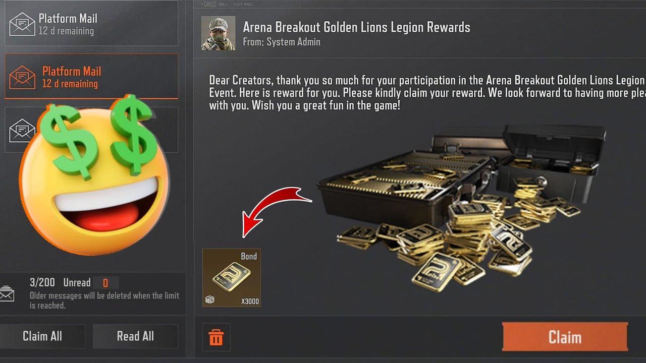 How to Get Free BONDS & CASH Rewards 🤑 Arena Breakout New Event