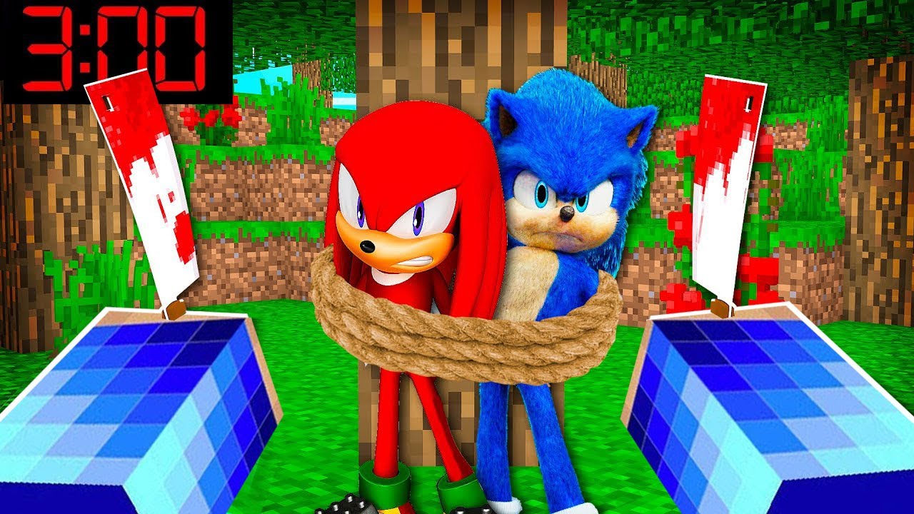 NIE IDŹ o 3:00 DO LASU SONIC w MINECRAFT ! GPLAY & LAKI