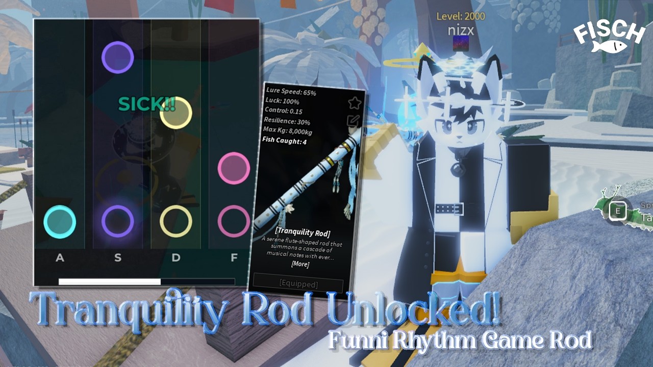 [Fisch] Full Journey on getting the Tranquility Rod! (and testing it at the end of the vid as well)