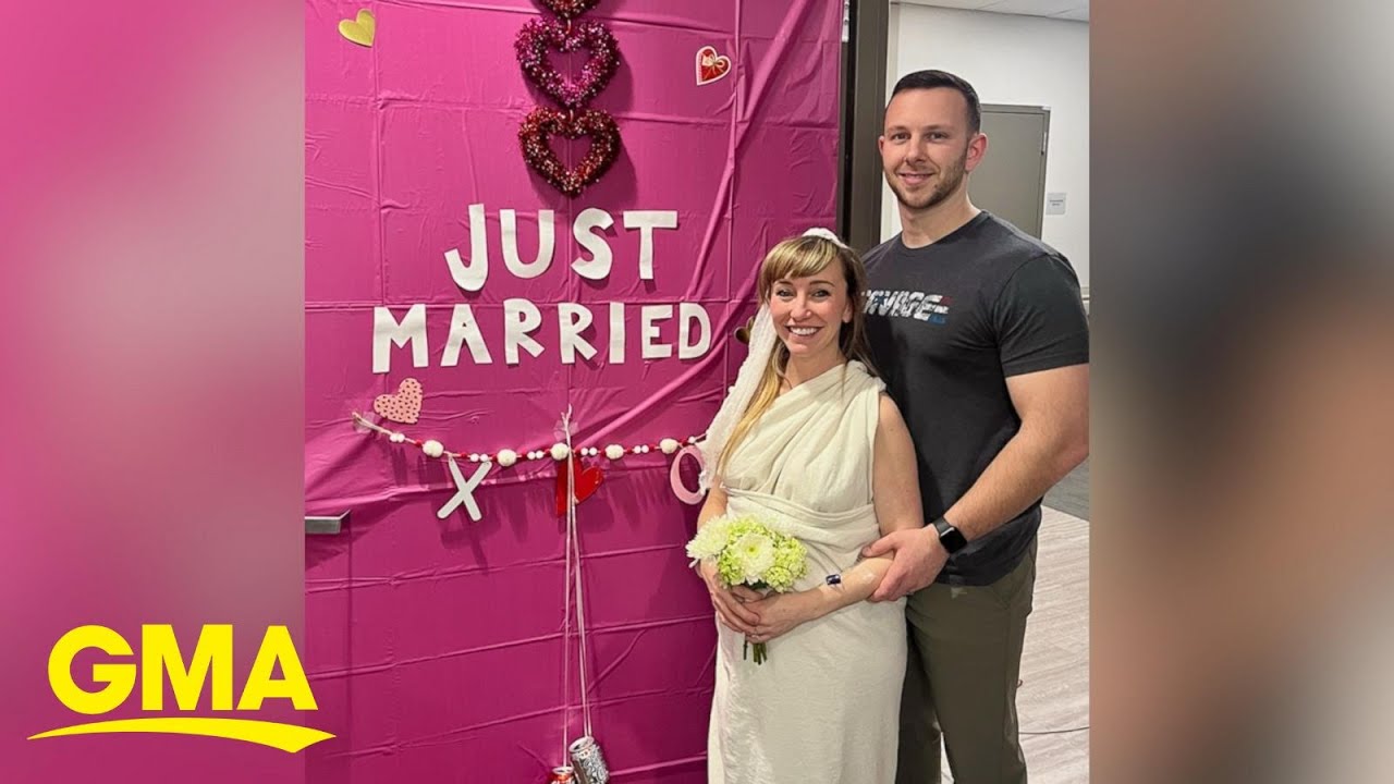 Couple marries at hospital hours before welcoming newborn