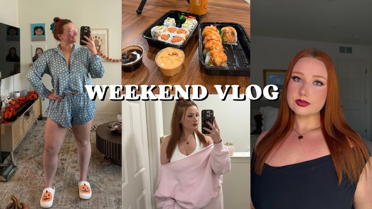 Видеоблог выходного дня: рецепт полезного десерта, супер-доставка, суши на вынос + урок по осенне...