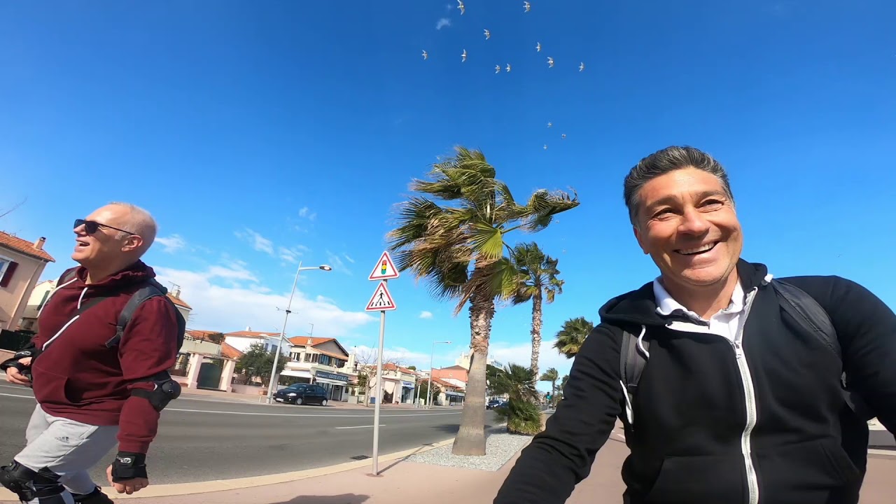promenade roller Nice et cagnes sur mer .