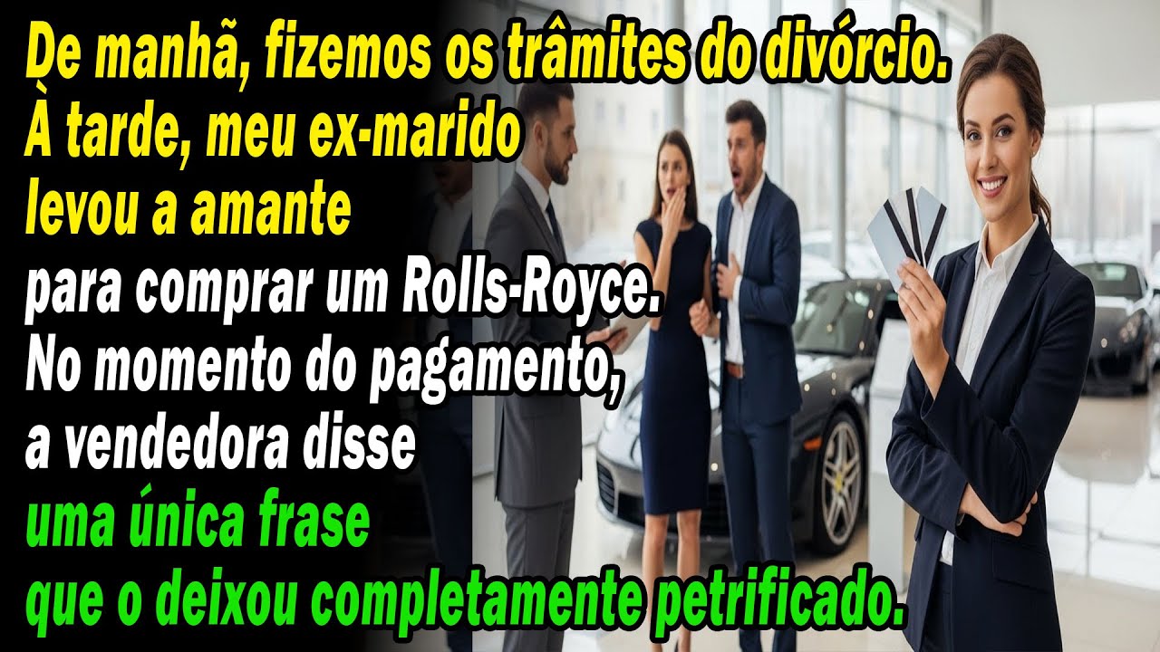❤️“Prometeu um Rolls-Royce à amante… horas depois, os 3 cartões foram recusados”😮
