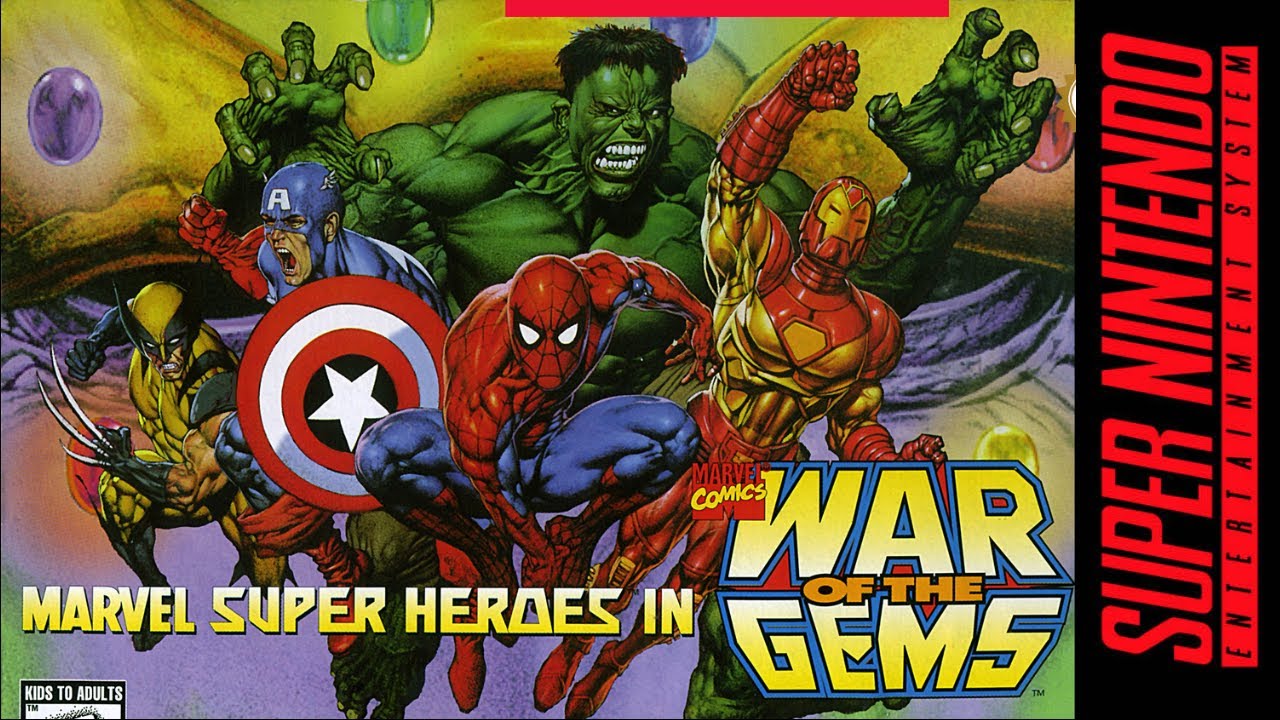 Marvel Super Heroes: War of the Gems - SNES Longplay [4K, 60fps]
