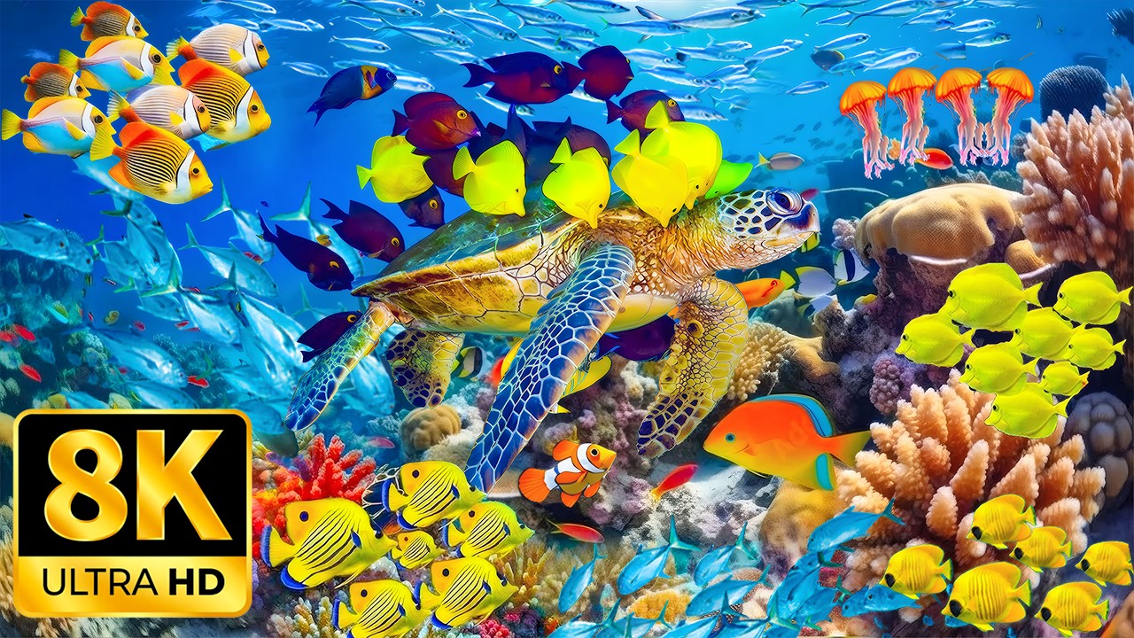 Amazing 8K Ocean Adventure 🐳 Dive Deep and Marvel at Sea Animal in The Best 8K ULTRA HD Aquarium#3