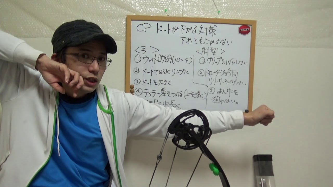 アーチェリー　ドットが下がる・下がって上がらない対策　「コンパウンド」
