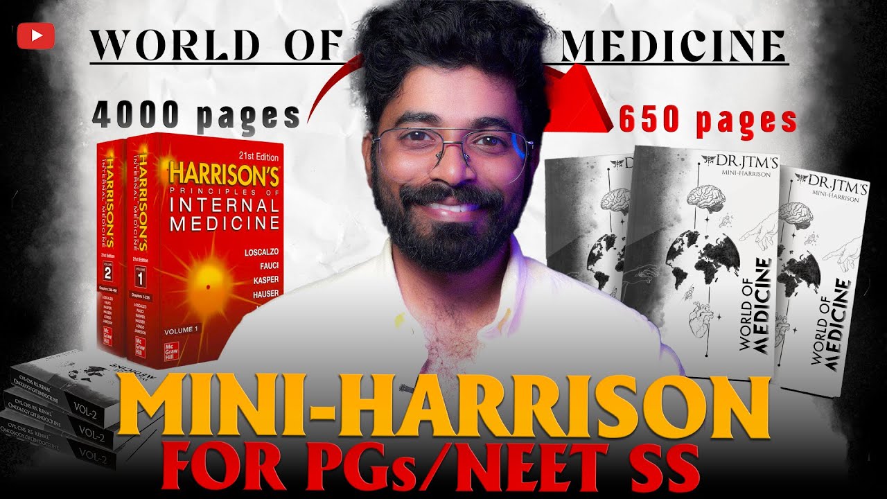MINI-HARRISON MEDICINE BOOK FOR PGs & MBBS🔥 | ONE BOOK FOR EVERY EXAM ✅ |Dr.JTM