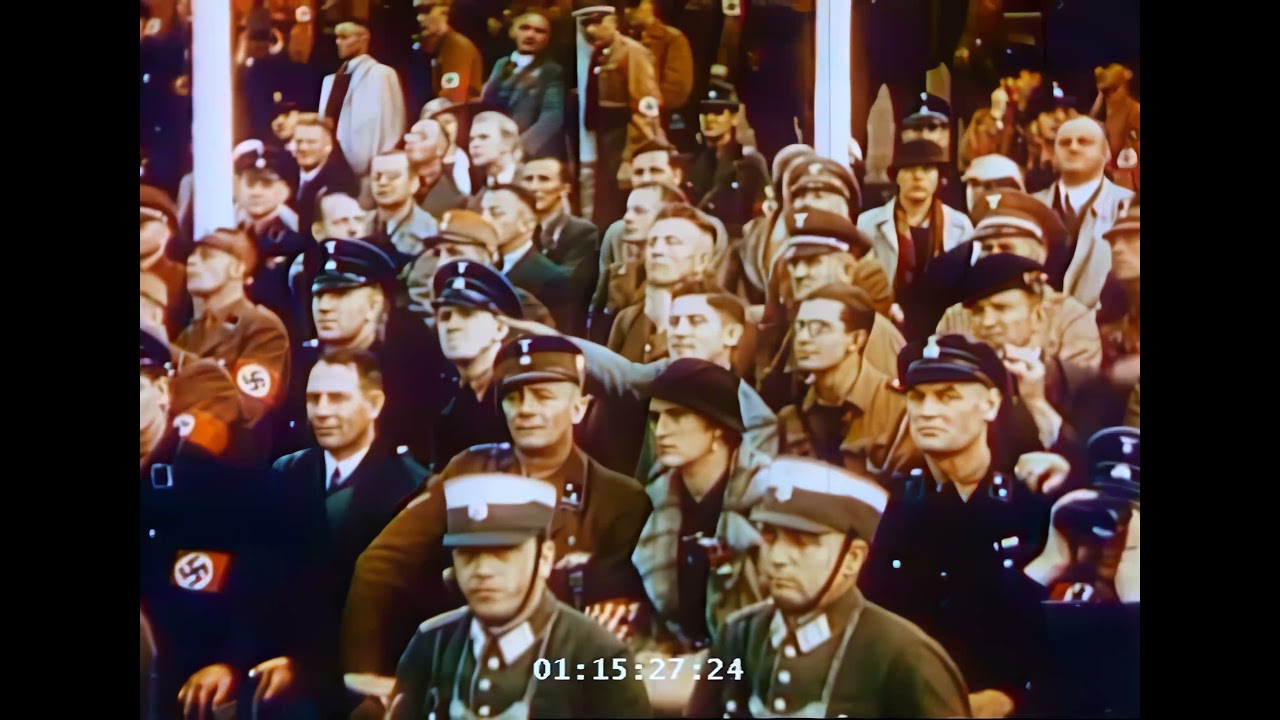 Праздник урожая в нацистской Германии в 1937 году. Марш [4k Color]