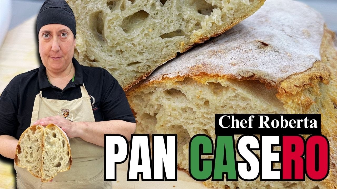 PAN CASERO Irresistible: La Receta Italiana Facil y Rapida! 🥖🇮🇹 con Chef Roberta || Aroma Roma